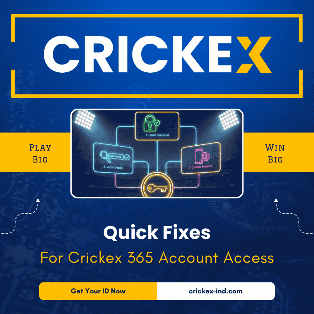 Quick Fixes for Crickex 365 Account Access - Crickex Login