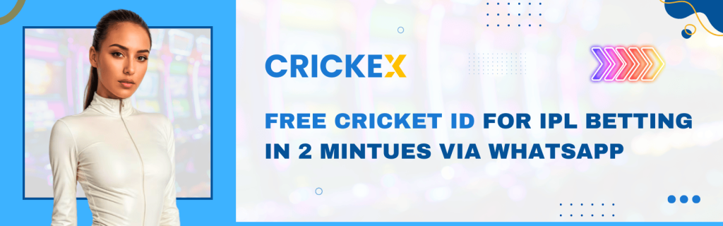 Free Cricket id for ipl betting in 2 mintues via whatsapp